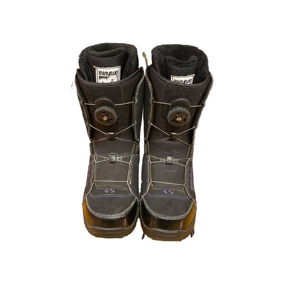 Thirtytwo STW BOA Womens Black /Purple Snowboard Boots Fall 2011 SZ 8 - Picture 1 of 9